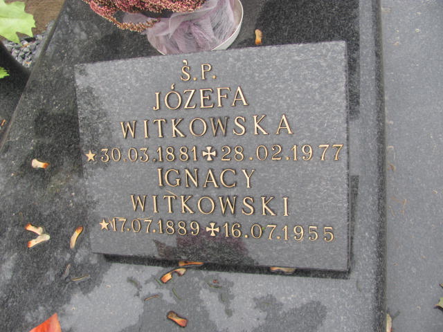 Ignacy Witkowski 1889 Sławianowo - Grobonet - Wyszukiwarka osób pochowanych