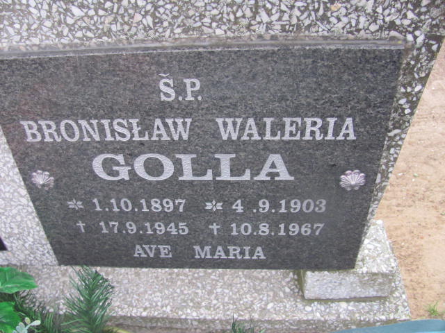 Bronisław Golla 1897 Sławianowo - Grobonet - Wyszukiwarka osób pochowanych