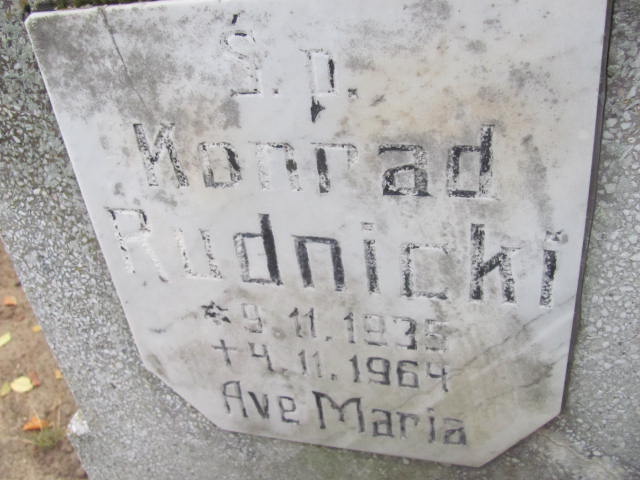 Konrad Rudnicki 1936 Sławianowo - Grobonet - Wyszukiwarka osób pochowanych