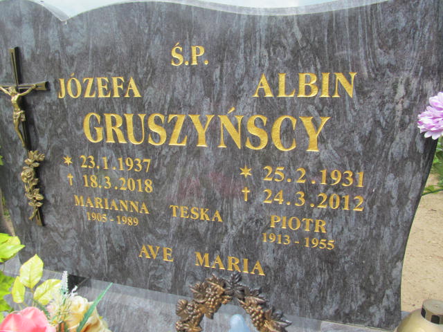 Piotr Gruszczyński 1913 Sławianowo - Grobonet - Wyszukiwarka osób pochowanych