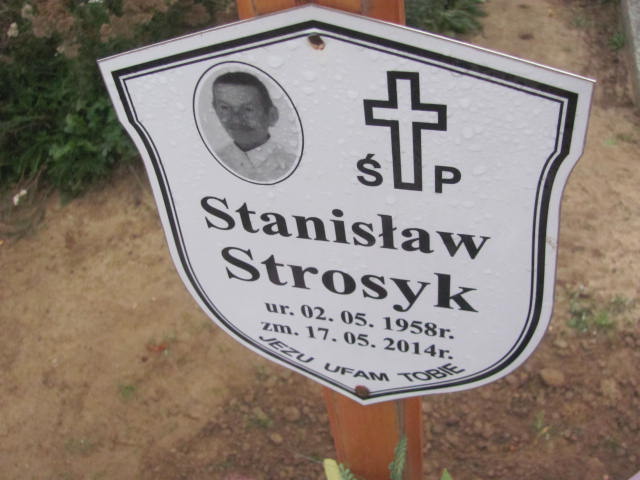 Stanisław Strosyk 1958 Sławianowo - Grobonet - Wyszukiwarka osób pochowanych